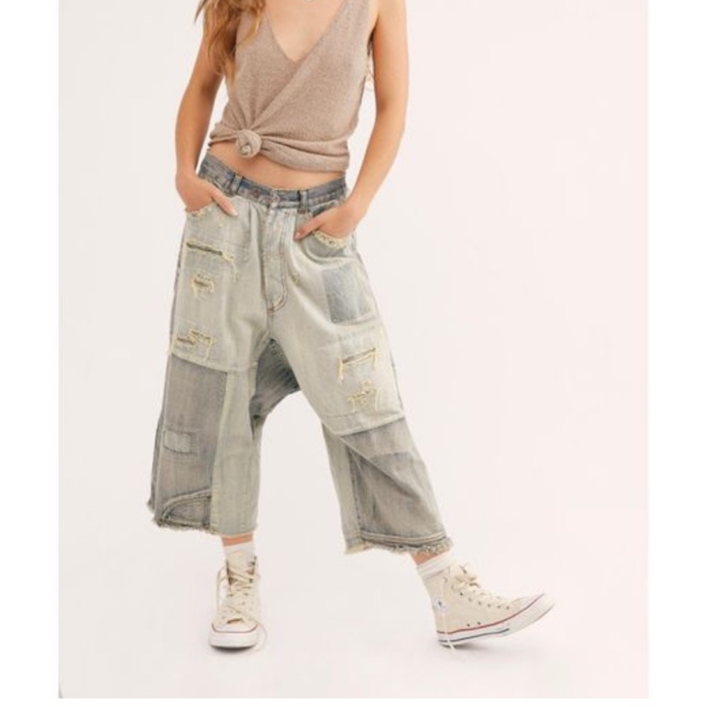 Magnolia Pearl patchwork denim